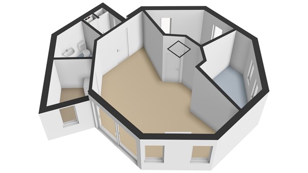 Floorplan - Eendenparkweg 45A6, 3852 LG Ermelo